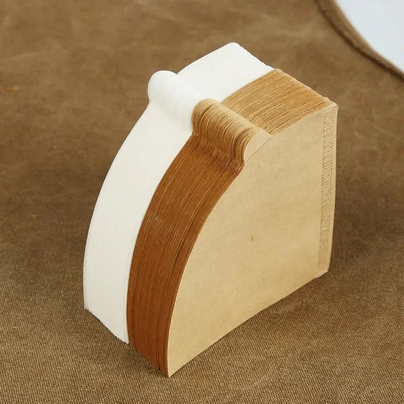 Vivalo V-Shaped Cone Coffee Filters – Natural Wood Pulp Paper, 2-4 Cup Pour-Over - Shop Coffee Hobby