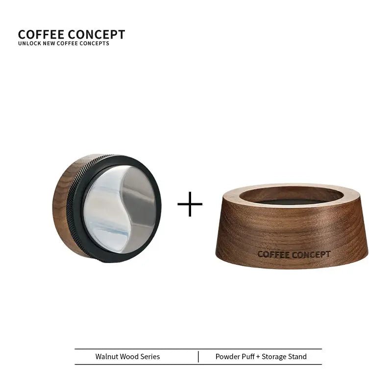 Walnut Espresso Tool Organizer Stand - Multi-Slot Storage for Tamper & Distributor Under $36 - Shop Coffee Hobby