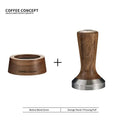 Walnut Espresso Tool Organizer Stand - Multi-Slot Storage for Tamper & Distributor Under $36 - Shop Coffee Hobby