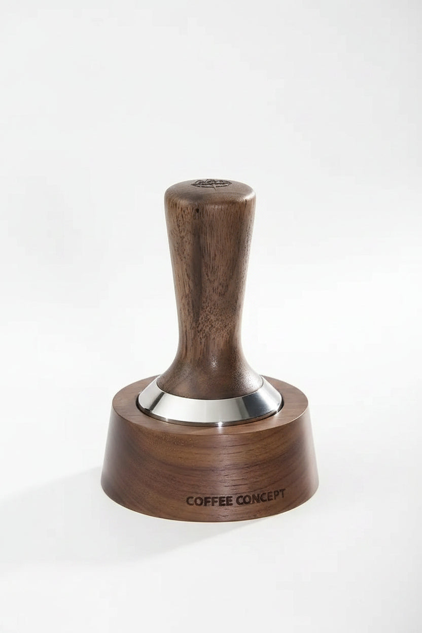 Walnut Espresso Tool Organizer Stand - Multi-Slot Storage for Tamper & Distributor Under $36 - Shop Coffee Hobby