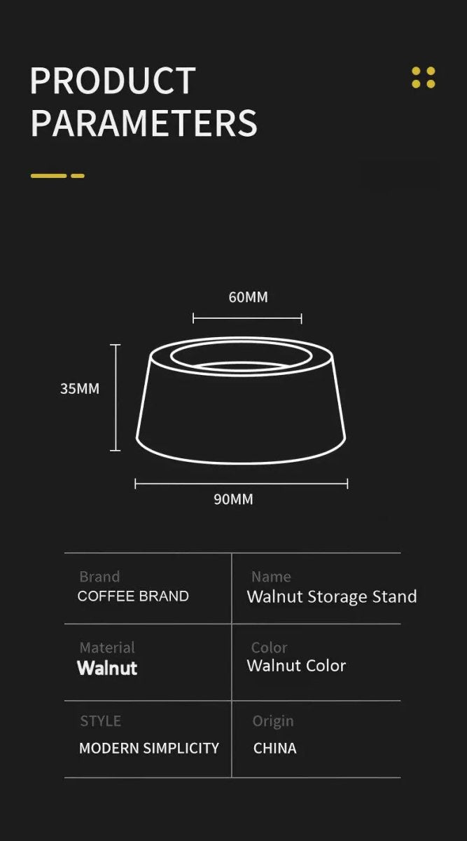 Walnut Espresso Tool Organizer Stand - Multi-Slot Storage for Tamper & Distributor Under $36 - Shop Coffee Hobby
