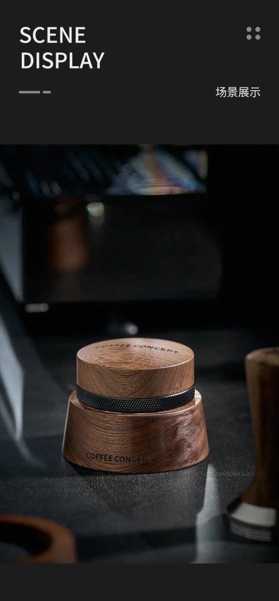 Walnut Espresso Tool Organizer Stand - Multi-Slot Storage for Tamper & Distributor Under $36 - Shop Coffee Hobby