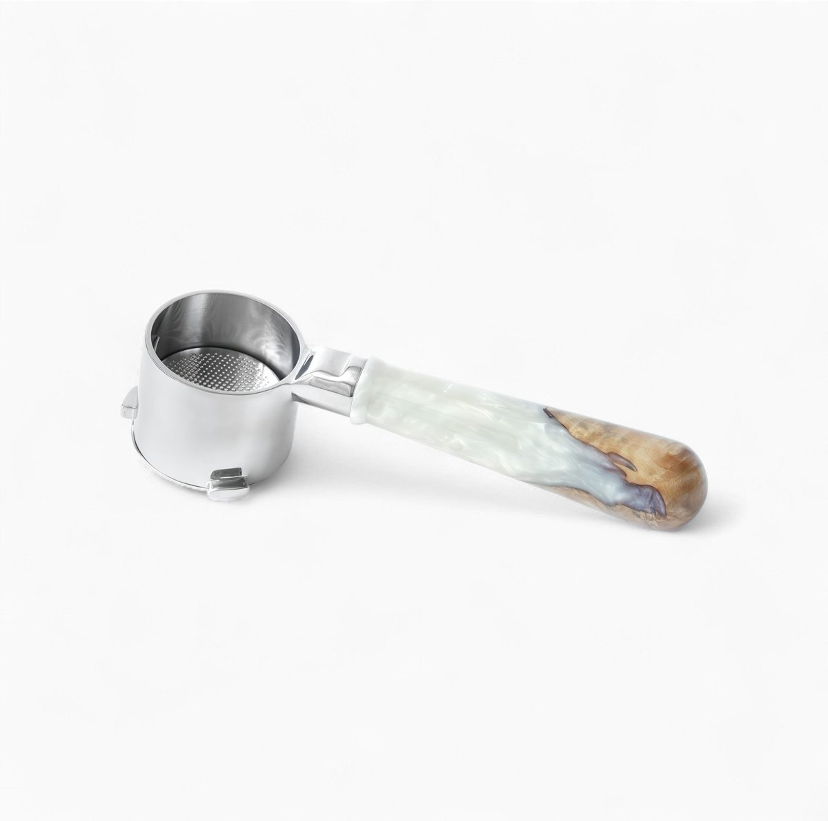 Walnut & Resin Handle Bottomless Portafilter - Shop Coffee Hobby