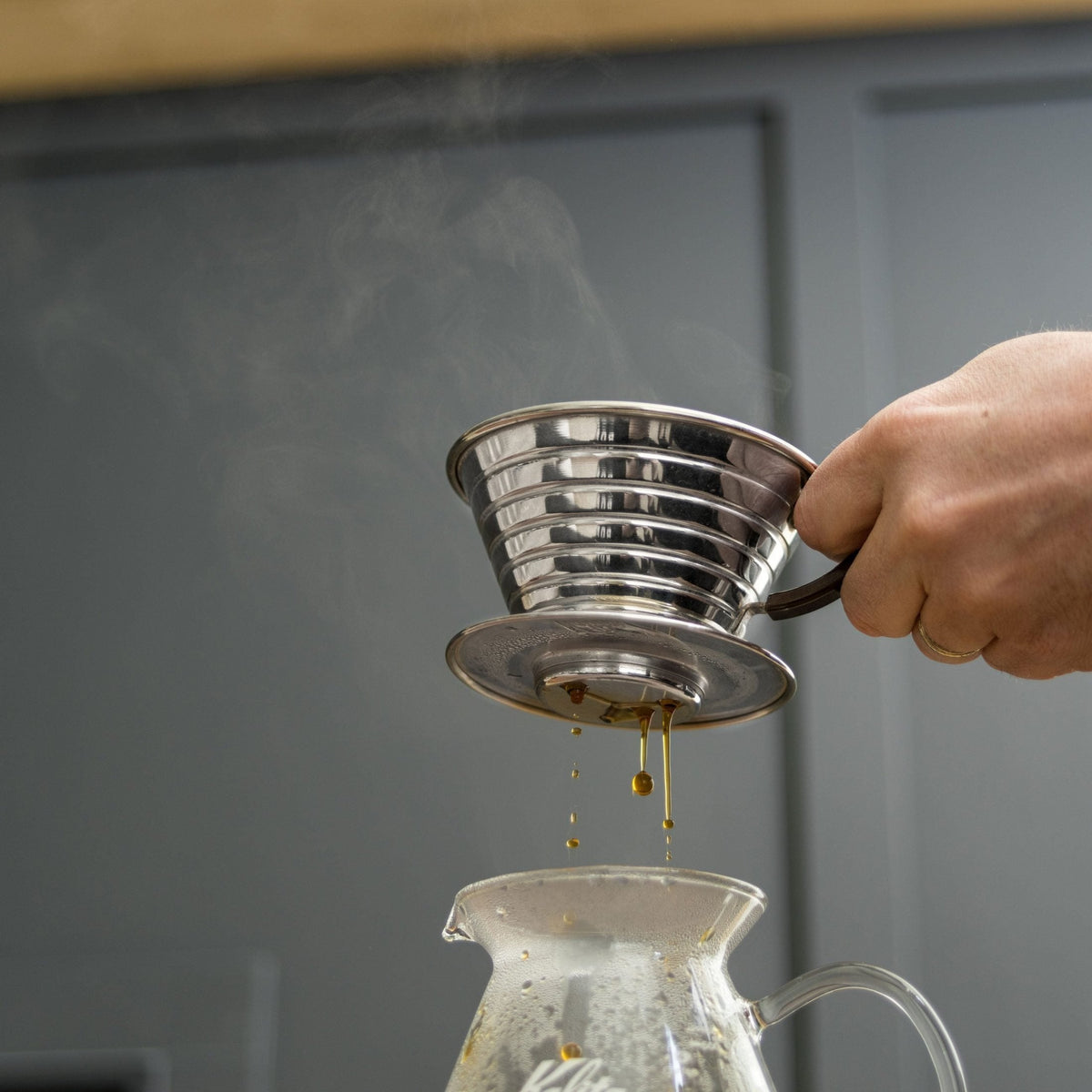 Kalita Wave 185 Stainless Steel Pour-Over Dripper