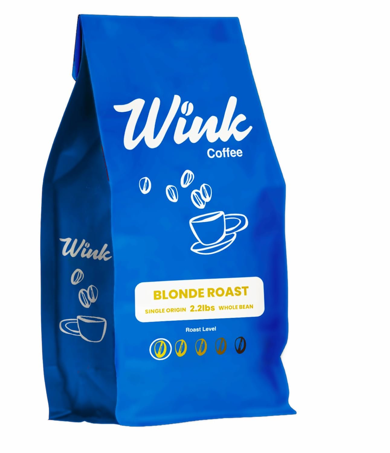 Wink Coffee - Blonde Roast Whole Bean Coffee, 2.2 Lb Bag, - Haynesworld General Goods