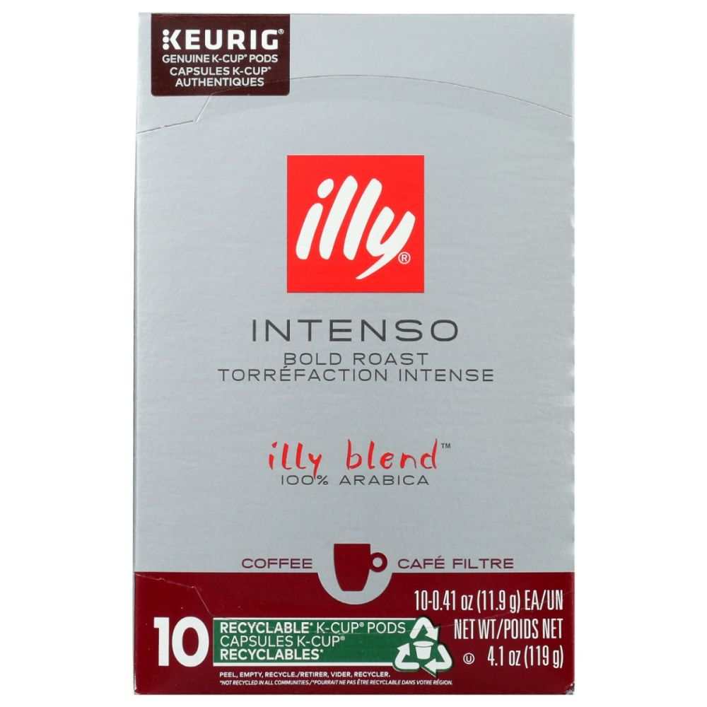 Illy Intenso Dark Roast K-Cup Coffee Pods, 10 Count
