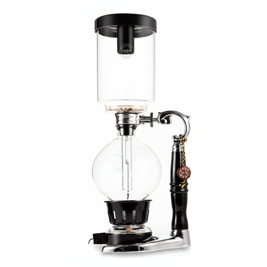 Yama Glass Siphon Coffee Maker – 5 Cup Tabletop Vacpot with Alcohol Burner - Shop Coffee Hobby