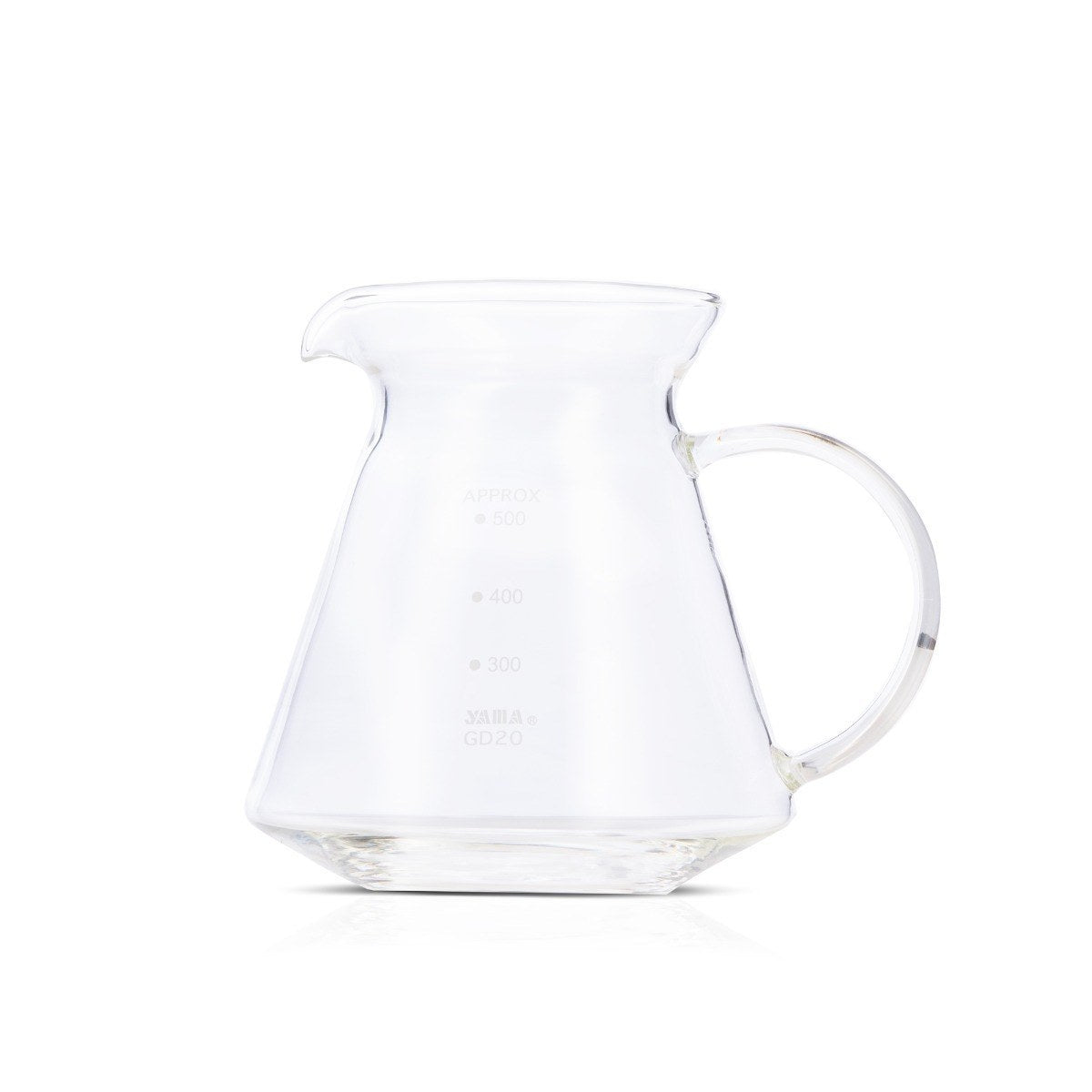 20 oz Glass Coffee Decanter for pour-over brewing.