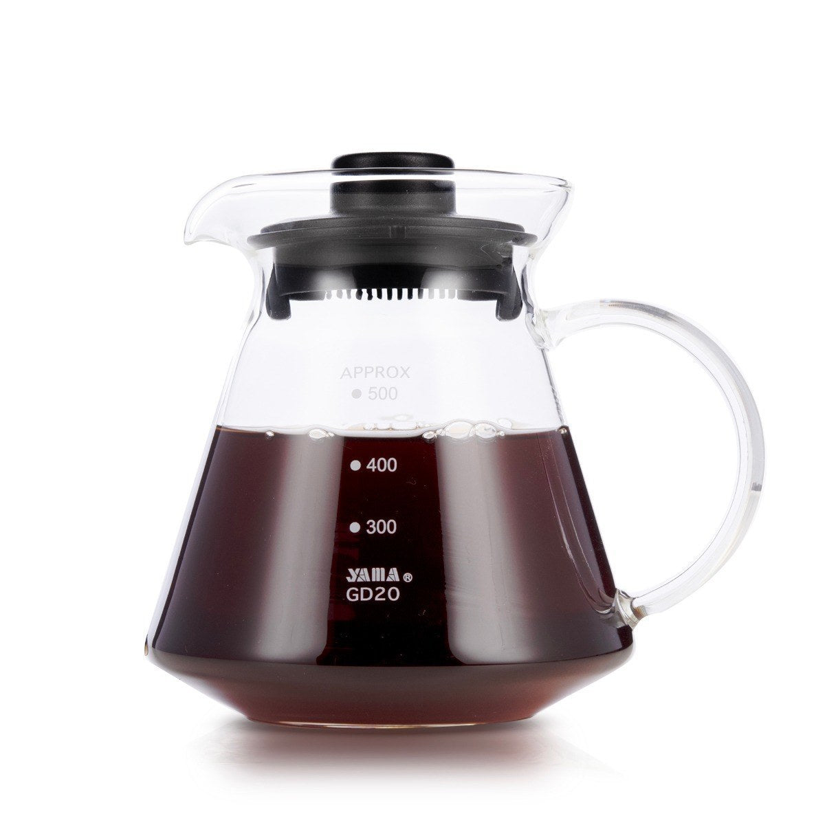 Espresso Parts Yama 20 oz Glass Decanter for pour-over brewing