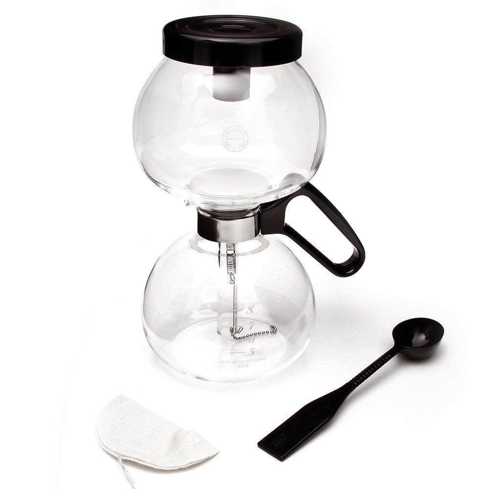 Yama Glass Stovetop Siphon Coffee Maker – 8 Cup / 24 oz