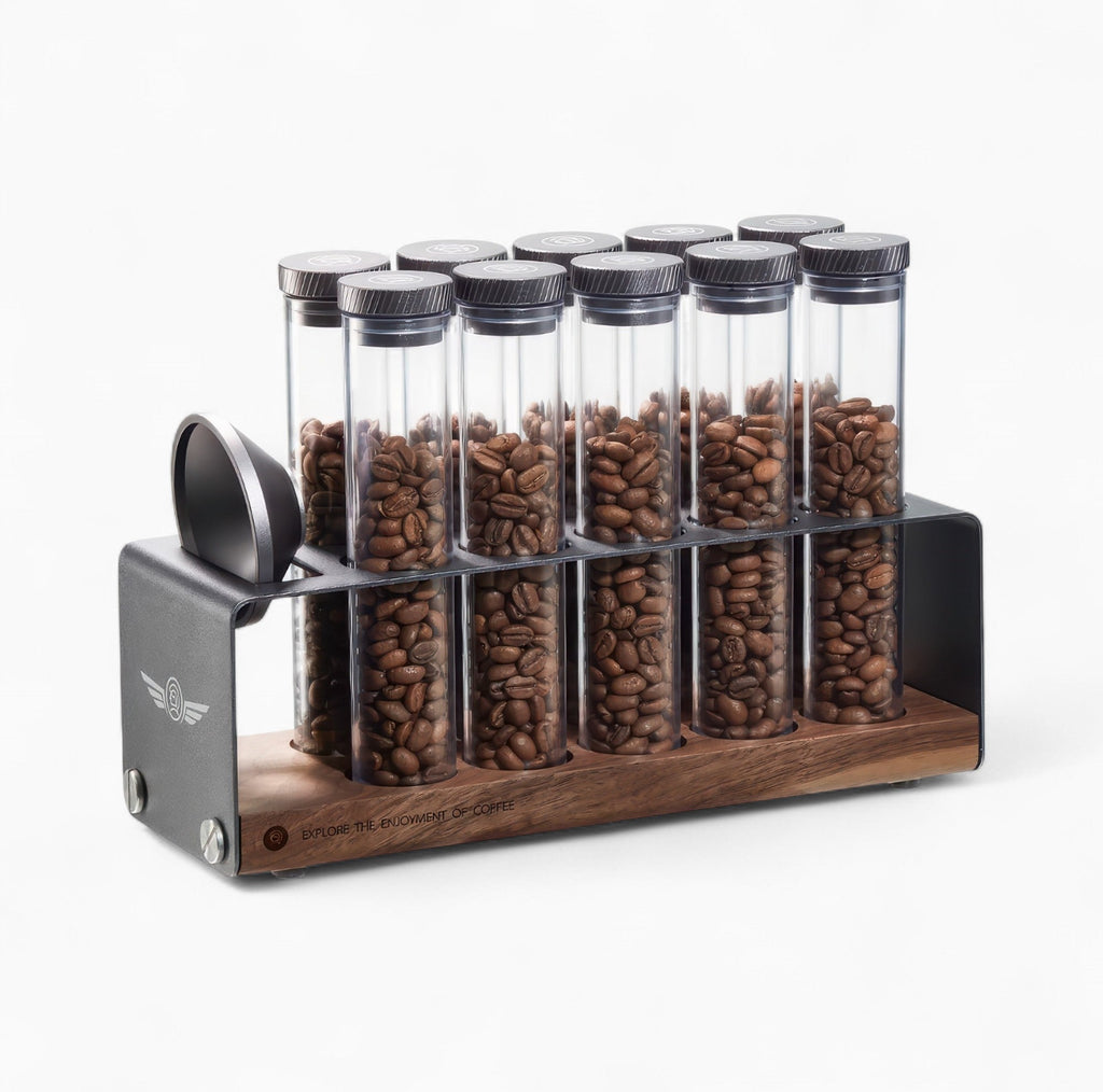 Pro Coffee Bean Storage Display & Degassing Stand - Shop Coffee Hobby